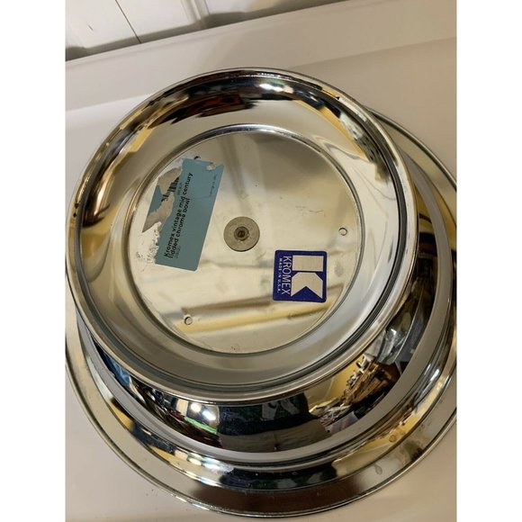 Vintage Kromex‎ USA Chrome 11.5" Round Serving Dish Bowl Catering Hotel Wedding - Picture 11 of 12